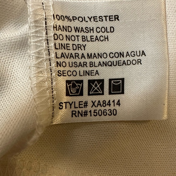 Xtaren unique dress. Embroidery on mesh top with flowy bottom, Adult Sz Small - Picture 8 of 8